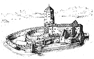 Замок после перестроек XVI в.